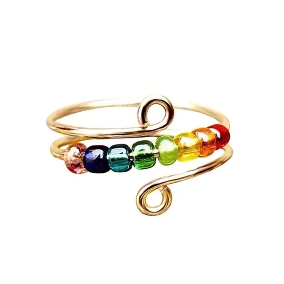 Stainless Steel Rotatable Spinner Ring - Picture 1 of 5
